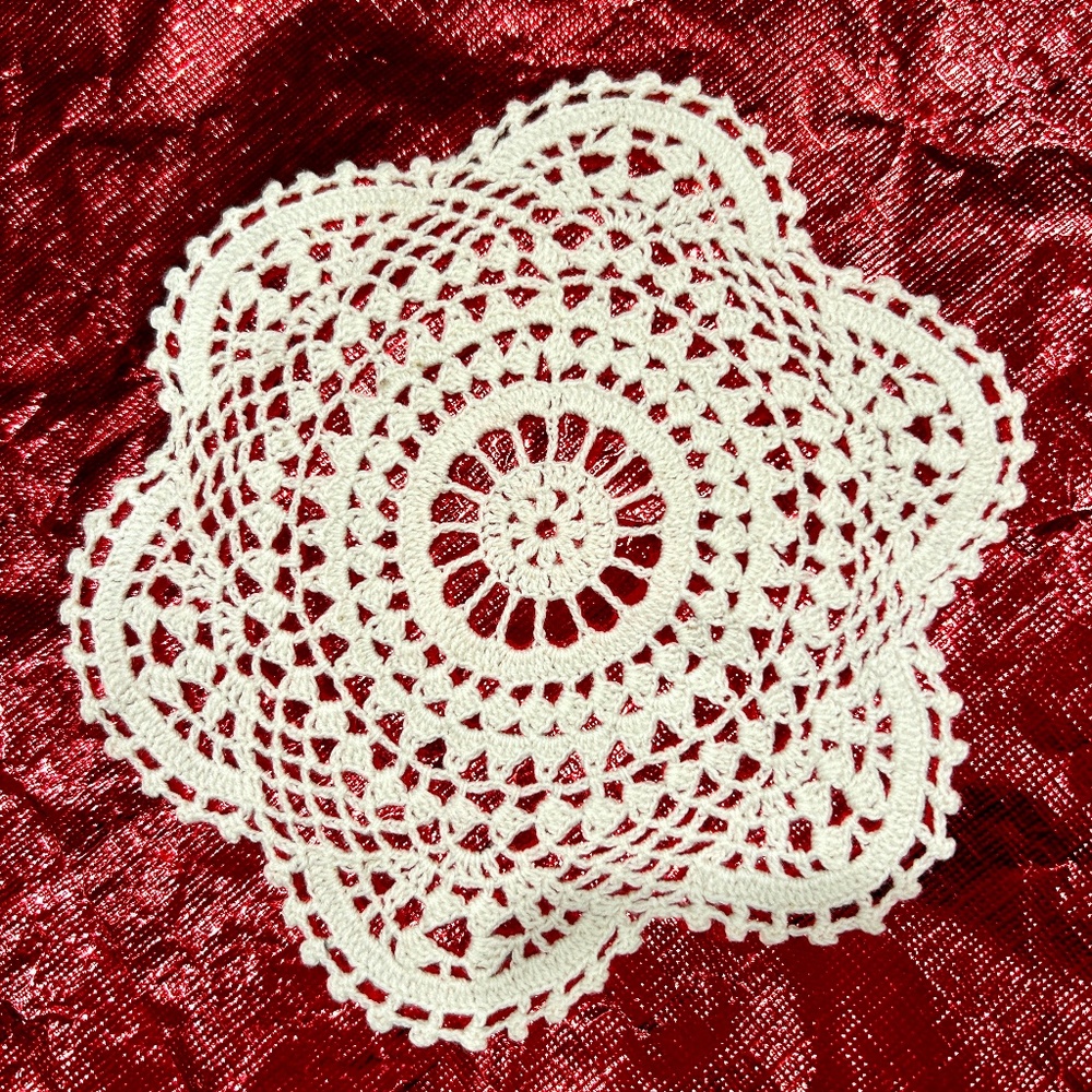 Handmade Crochet Round Doily Lace